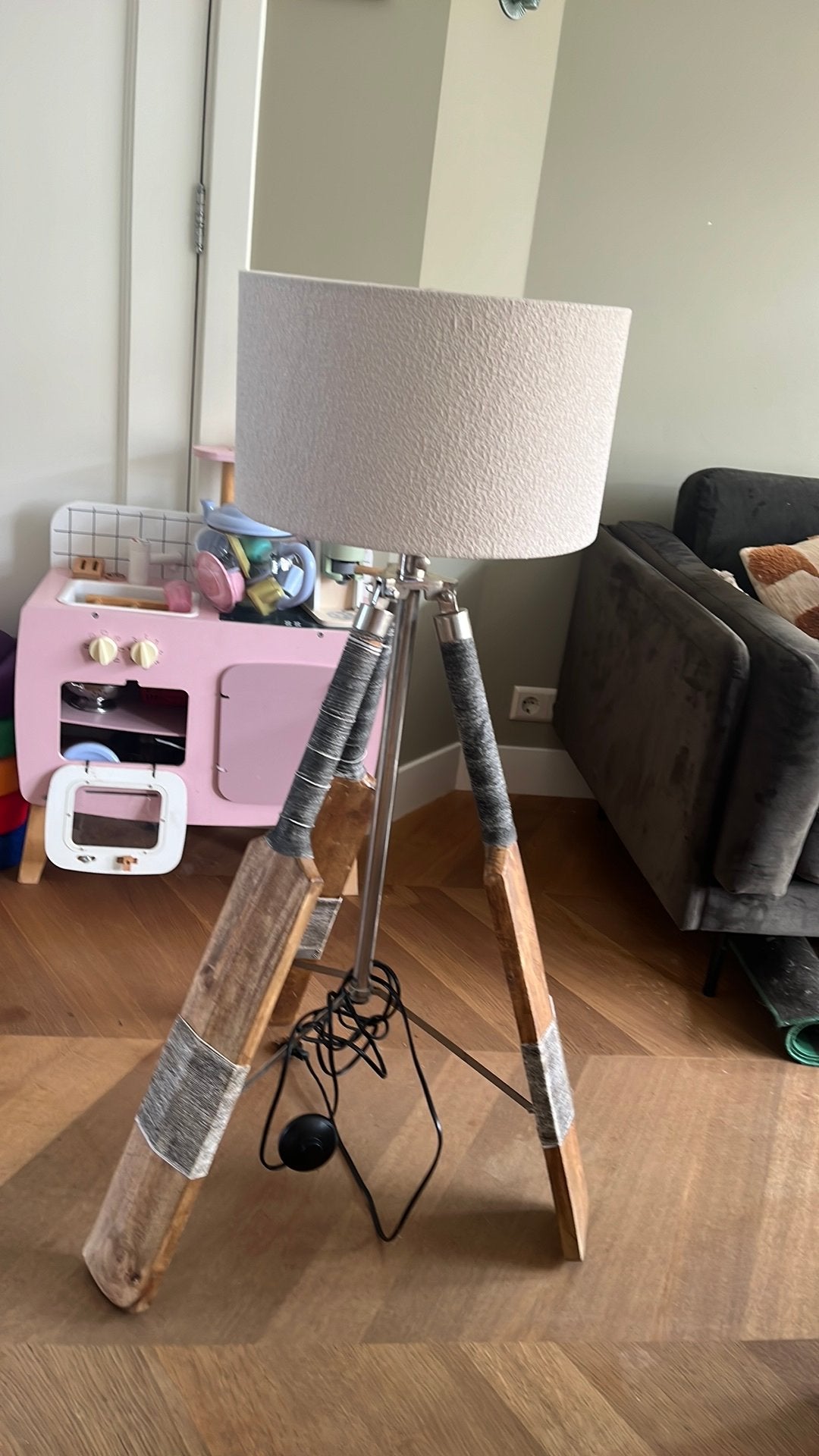 Staande lamp Riviera Maison, Ophalen, Gebruikt, 100 tot 150 cm, E27 (groot)
