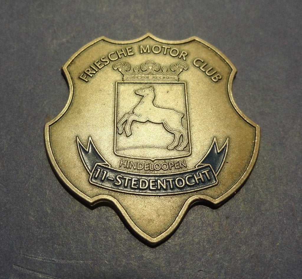 Hindelopen F.M.C. Elfstedentocht emblemen 5½ x 5 Cm, Postzegels en Munten, Verzenden, Overige materialen, Nederland