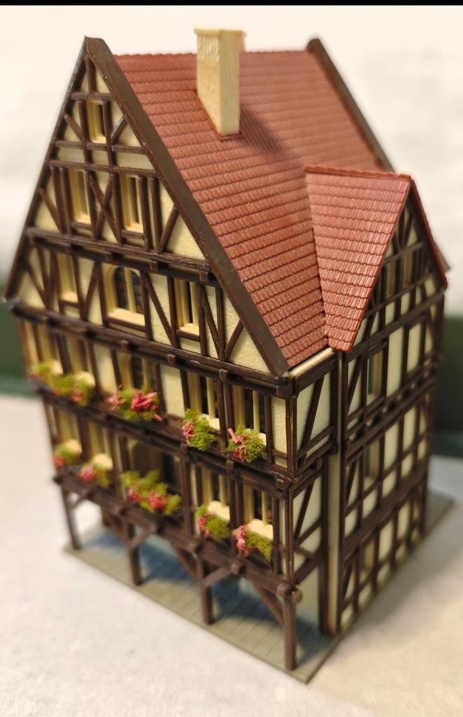 Vollmer N7752 Vakwerkhuis - Modelbouw Huisje, Ophalen, Gelijkstroom of Wisselstroom, Brug, Tunnel of Gebouw, Overige merken