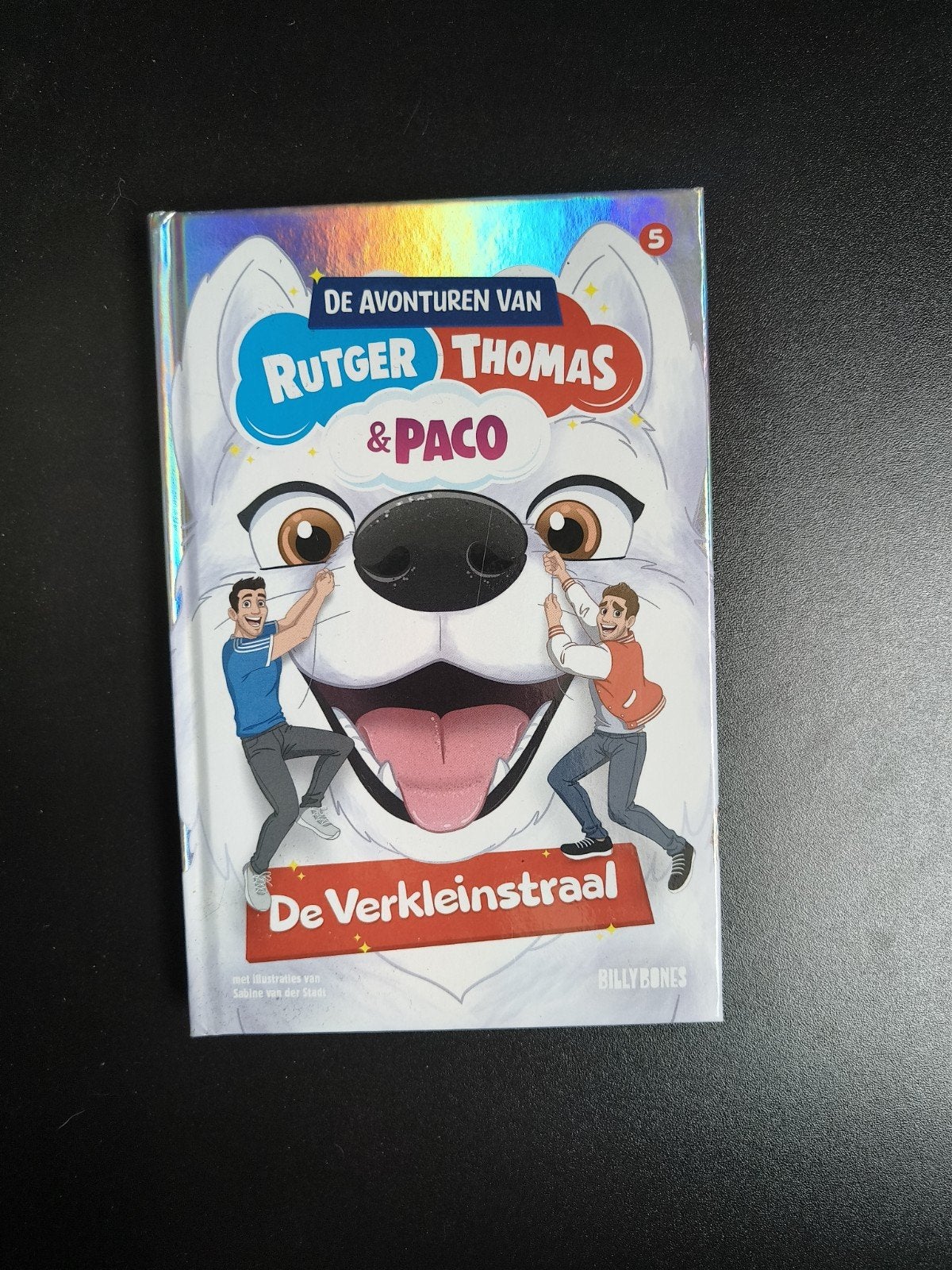De Avonturen van Rutger, Thomas & Paco: De Verkleinstraal, Ophalen, Nieuw, Rutger Vink, Thomas van Grinsven, Sabine van der Staal