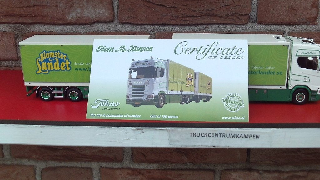 Tekno Scania  S - Serie  Highline  van  Steen  Hansen., Ophalen of Verzenden, Nieuw, Bus of Vrachtwagen, Tekno