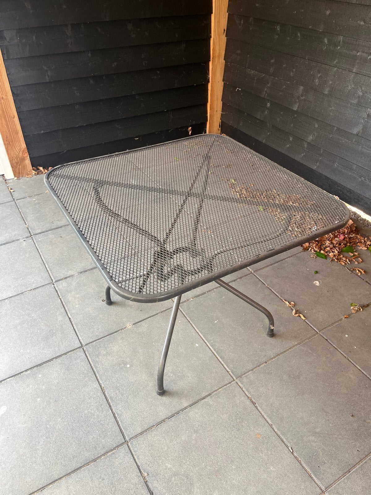 Metalen tuintafel - Vierkant - Gebruikt, Ophalen, Gebruikt, Vierkant, Metaal