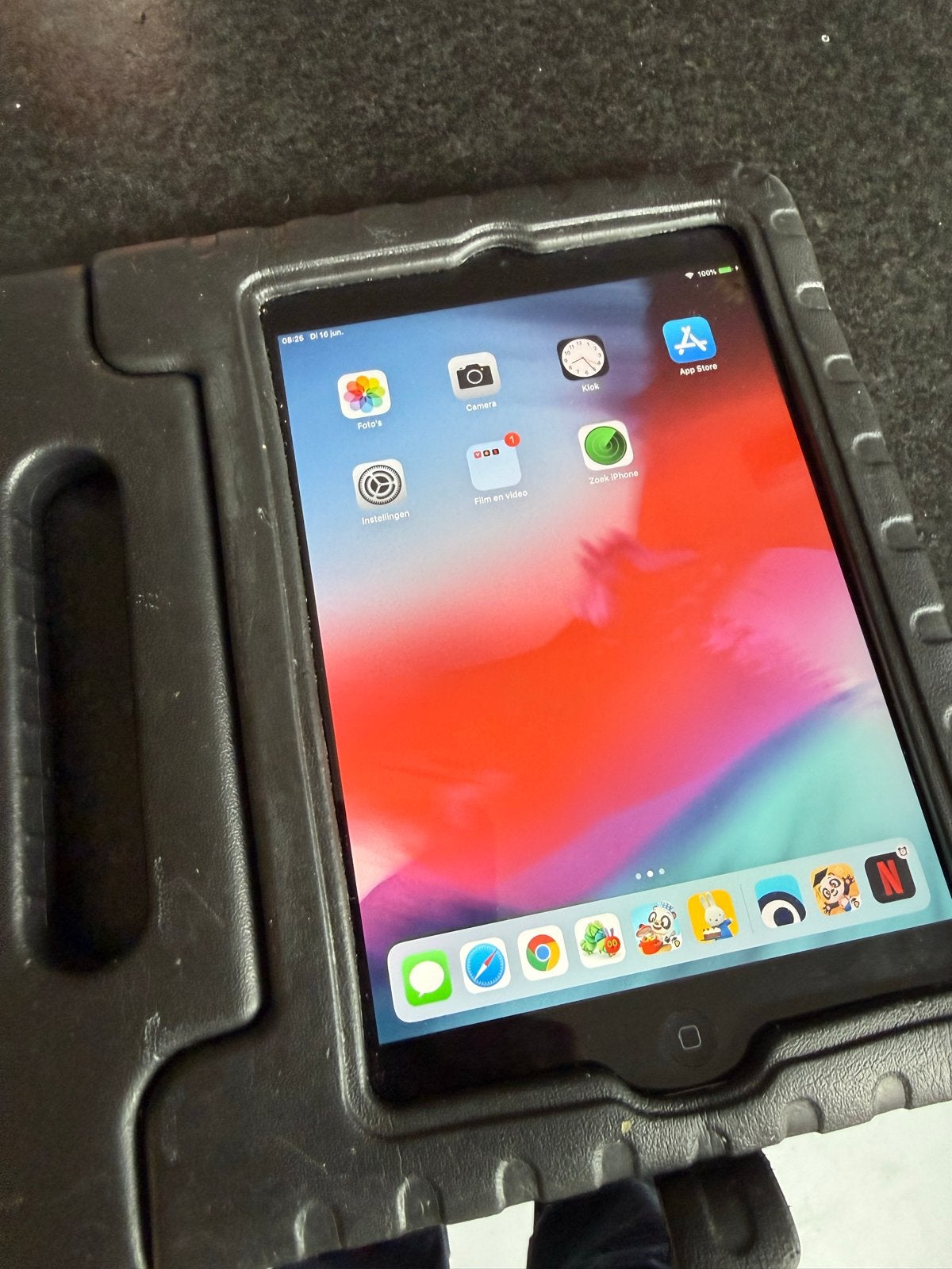 Apple iPad Mini 2 met hoes - in goede staat, Computers en Software, Apple iPads, Gebruikt, Zwart, Ophalen of Verzenden, 7 inch of minder