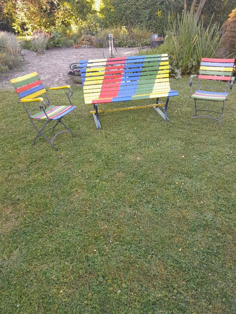 tuinmeubels, Ophalen, 3 zitplaatsen, Zo goed als nieuw, Hout