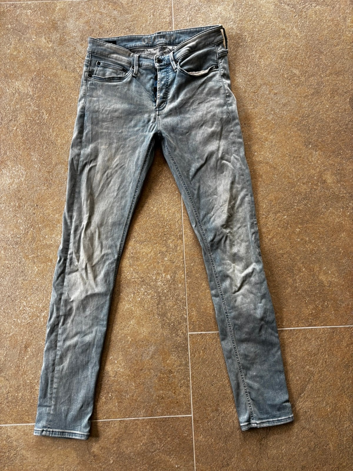 Denham spijkerbroek 31-32, Ophalen of Verzenden, Zo goed als nieuw, Blauw, W32 (confectie 46) of kleiner
