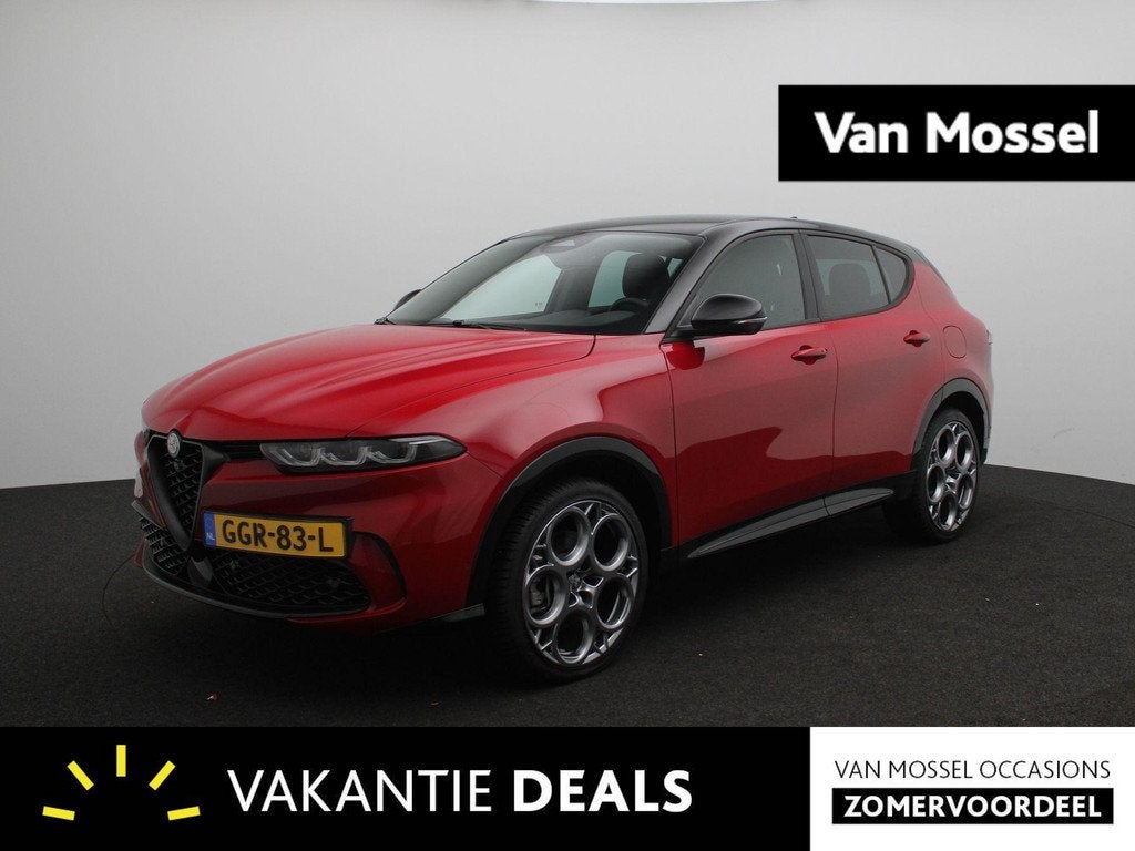 Alfa Romeo Tonale 1.3T PHEV Sprint | Zwart Dak | Camera | Na, Auto's, Alfa Romeo, Automaat, 12 maanden, 4 cilinders, Leder en Stof