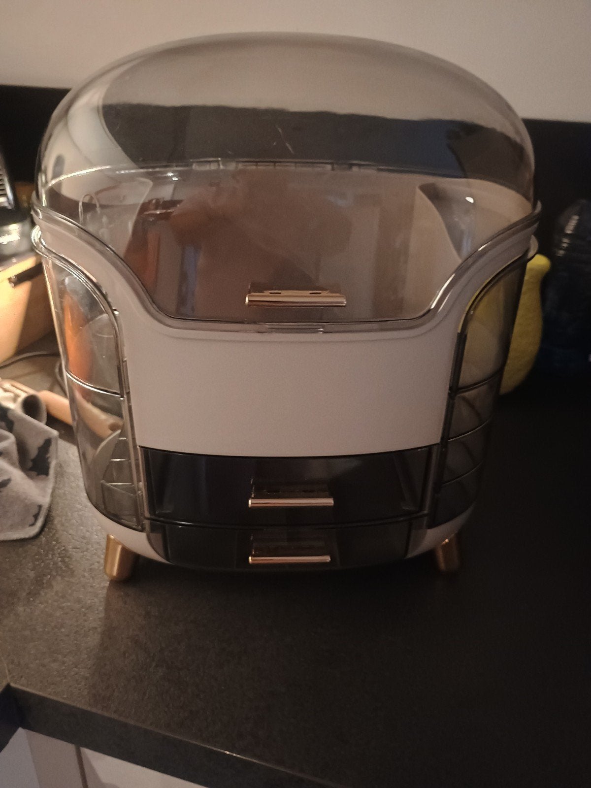 Handige make-up organizer met lades en deksel, Gehele gezicht, Wit, Nieuw, Ophalen of Verzenden
