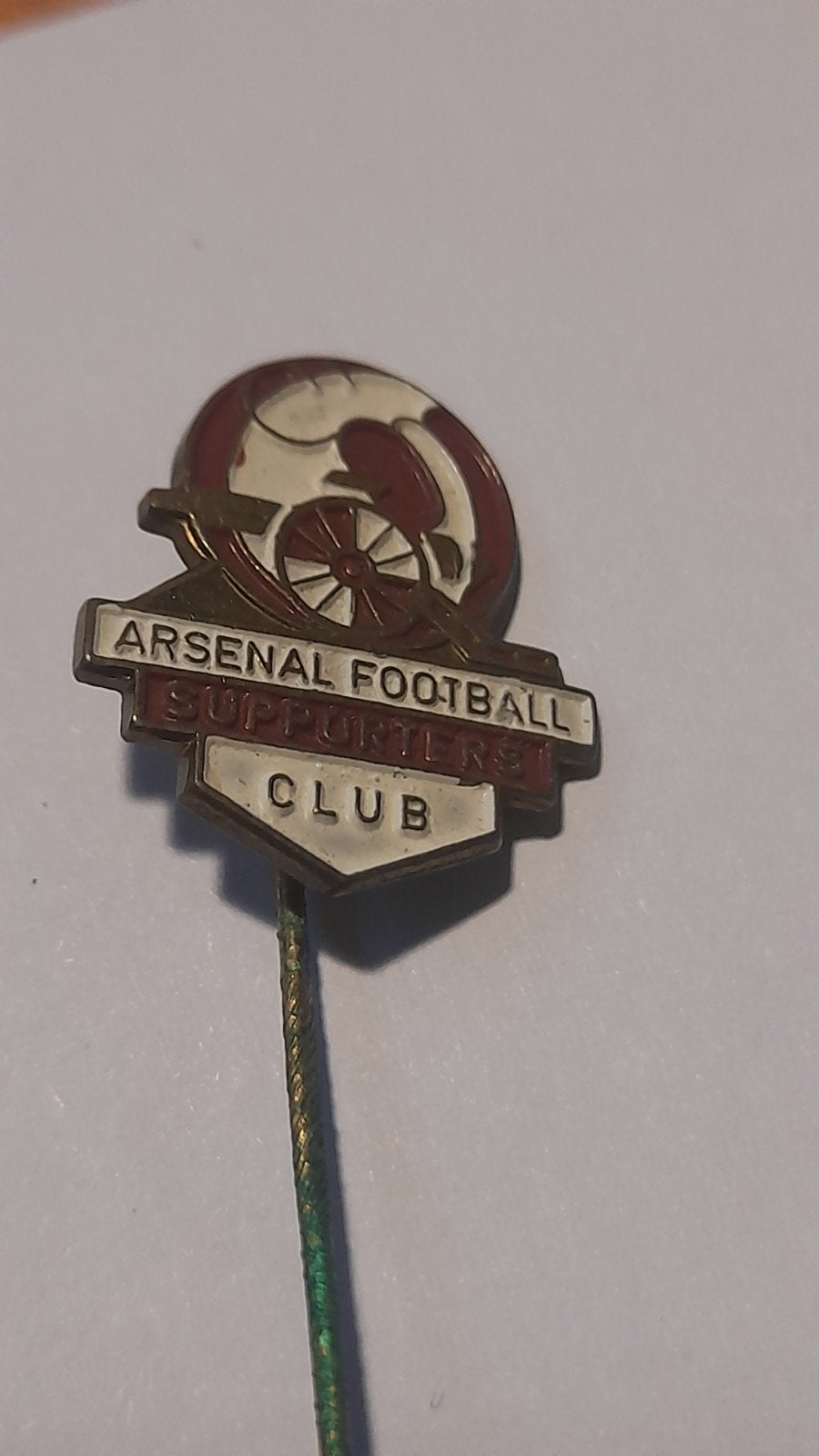 Vintage Arsenal Football Supporters Club Speldje, Verzenden, Gebruikt, Sport, Speldje of Pin