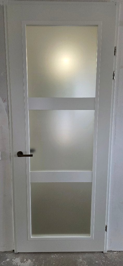 Binnendeur met glas, Ophalen, 80 tot 100 cm, 215 cm of meer, Binnendeur