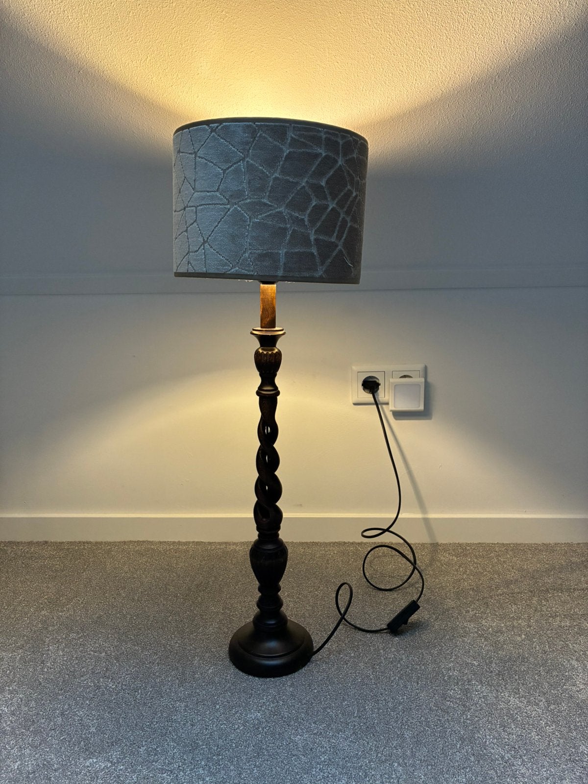 Landelijke lamp, 74 cm, Inclusief lichtbron, Ophalen of Verzenden, Zo goed als nieuw