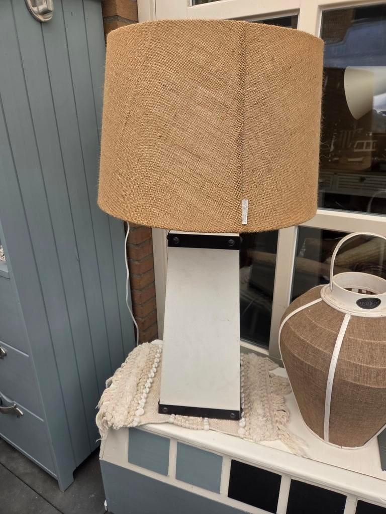 Mooie lamp met Riviera Maison kap, Ophalen, 50 tot 75 cm, Landelijk, Riviera Maison, Zo goed als nieuw