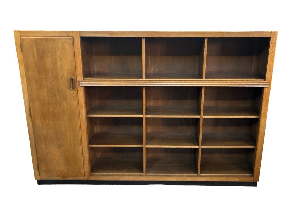 Art Deco XL Wandkast Vakkenkast Jaren 30 Eiken Open Kast, Ophalen of Verzenden