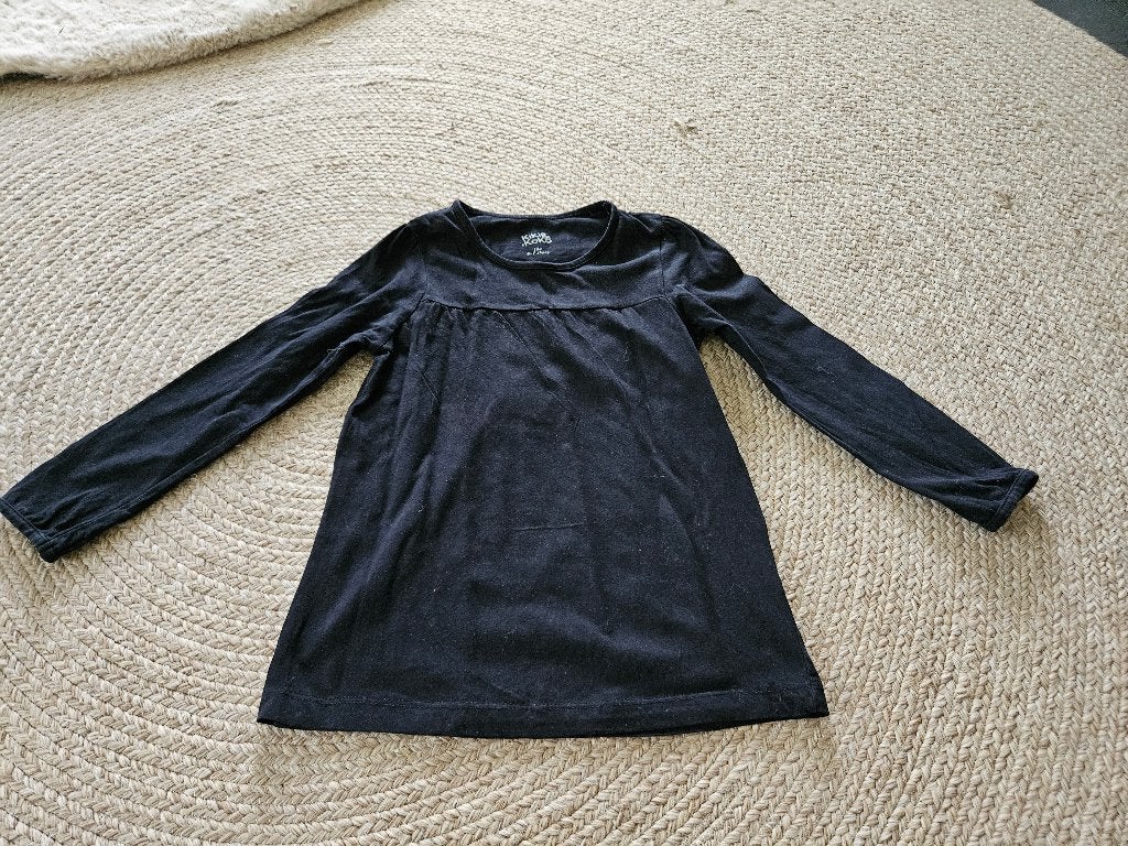 Zwarte longsleeve van kiki & koko, maat 122, Meisje, Ophalen of Verzenden, Zo goed als nieuw, Kiki&Koko