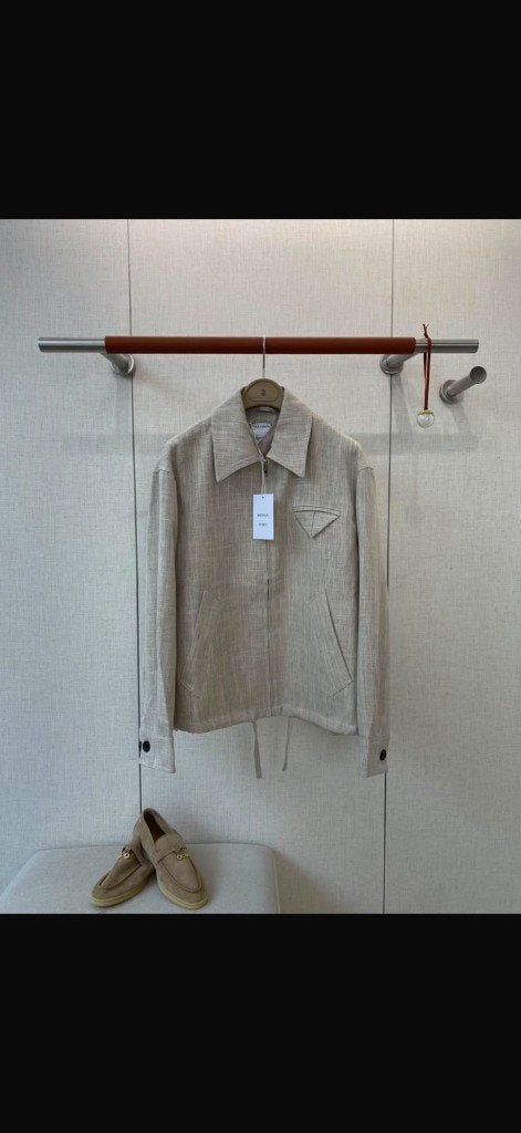 bottega jacket linen jacket Beige Size S, Verzenden, Zo goed als nieuw, Maat 46 (S) of kleiner, Beige
