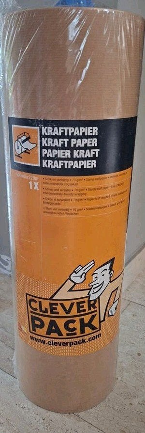 Inpak papier Craft 50cm x 220 meter, Diversen, Cadeaupapier, Ophalen of Verzenden, Nieuw