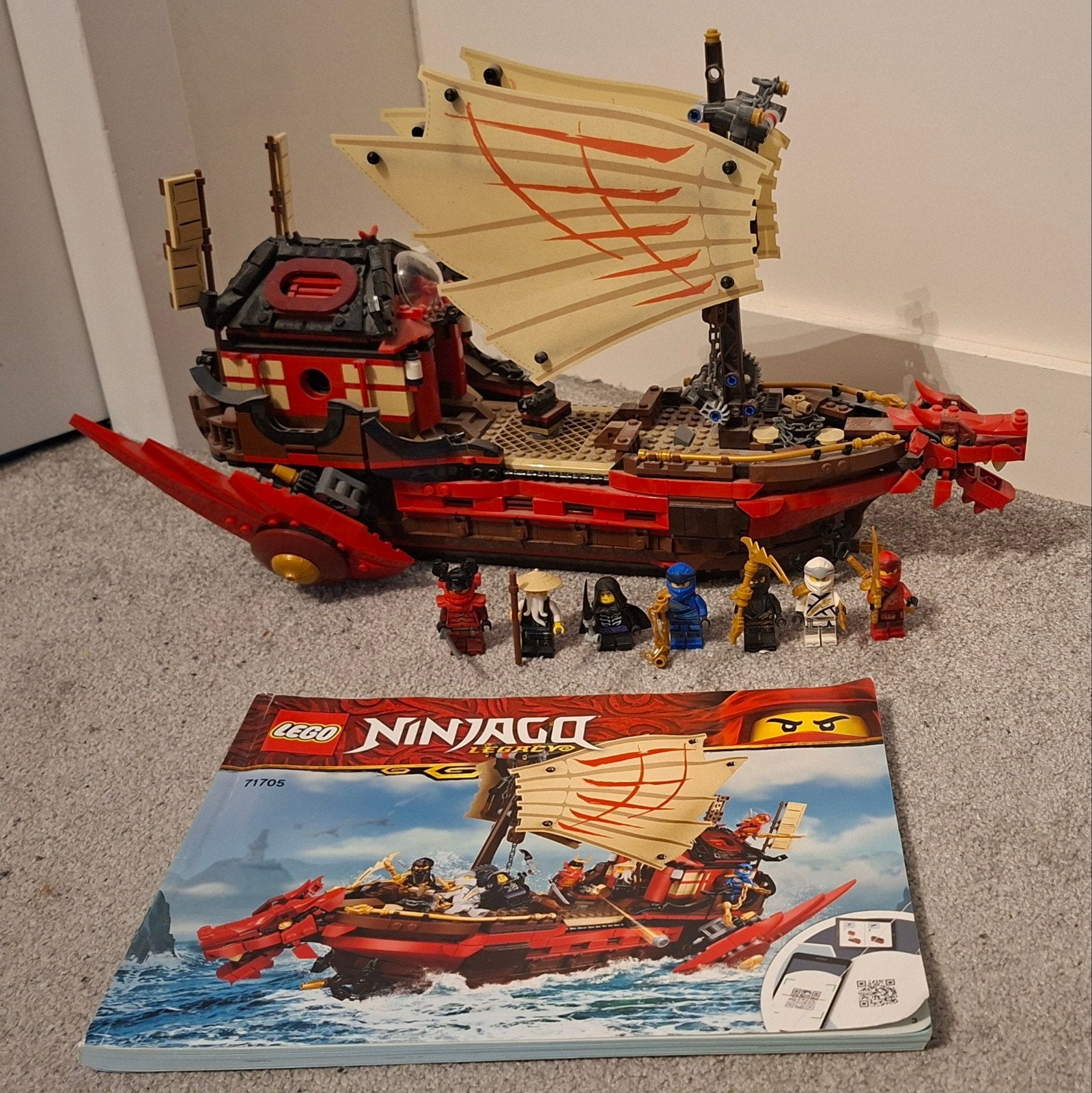 LEGO Ninjago Legacy 71705 Destiny's Bounty met minifiguren, Lego, Ophalen of Verzenden, Zo goed als nieuw, Inclusief instructies