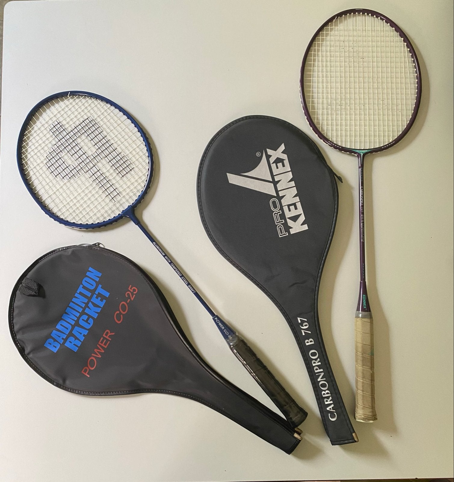 Badminton Rackets - met hoezen, Ophalen of Verzenden, Gebruikt, Racket(s)