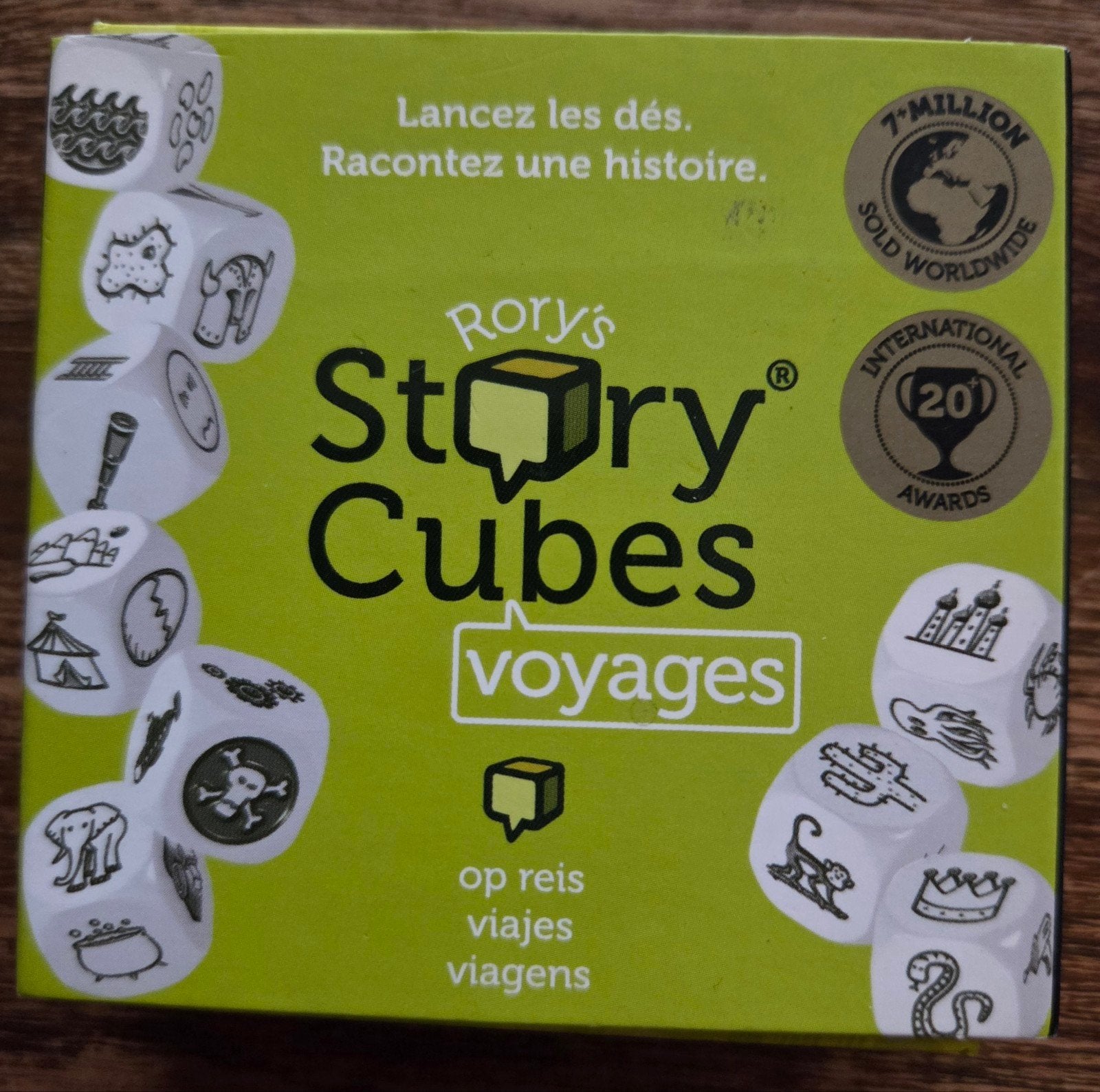 Rory's Story Cubes Voyages, Verzenden, Zo goed als nieuw, The Creativity Hub, Een of twee spelers