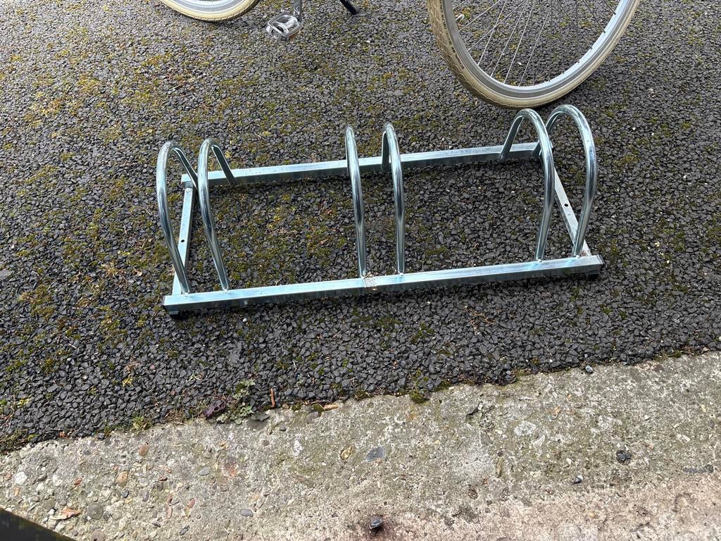 Metalen fietsenrek voor 3 fietsen, Ophalen of Verzenden, Gebruikt