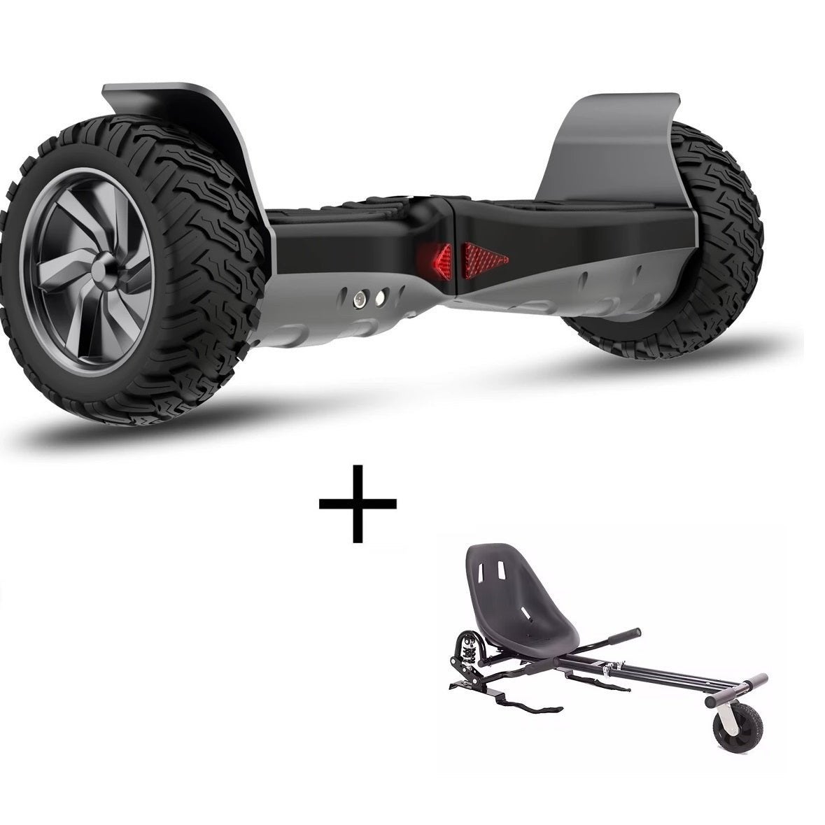 Hoverboard met kart zitje - Offroad banden 8.5’, Ophalen of Verzenden, Gebruikt, Elektrische step (E-scooter)