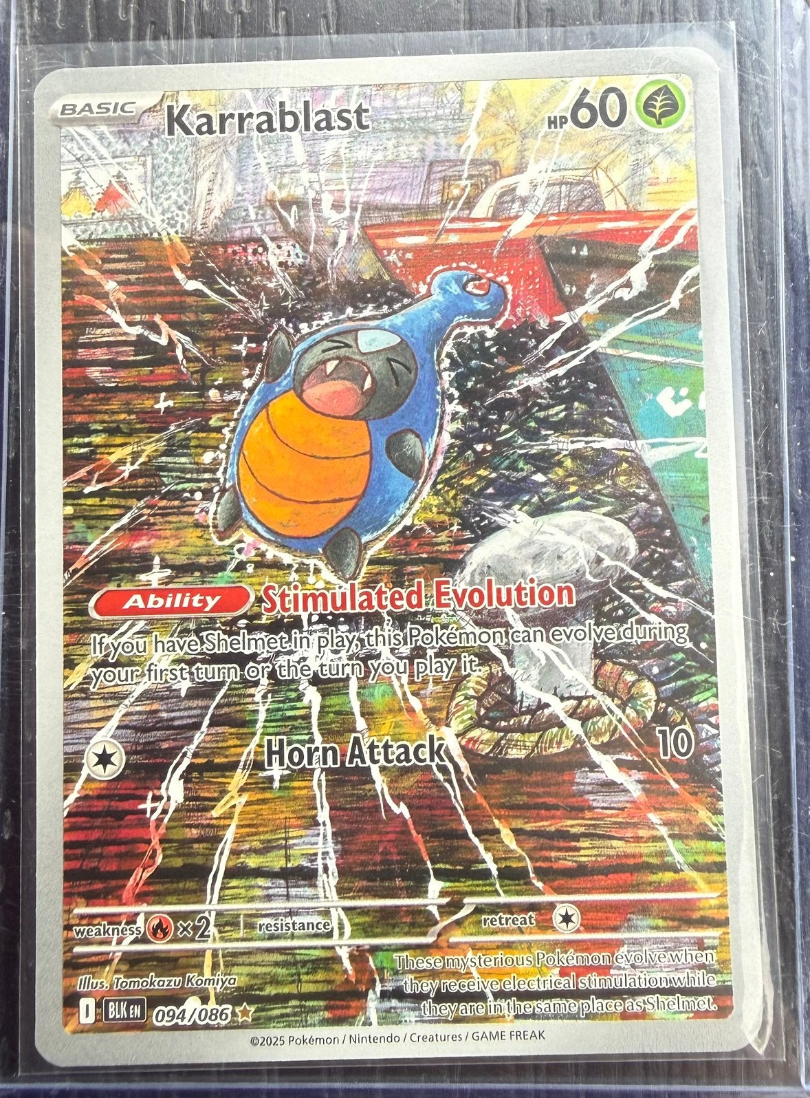 Pokemon Karrablast 094/086 Black Bolt, Ophalen of Verzenden, Zo goed als nieuw