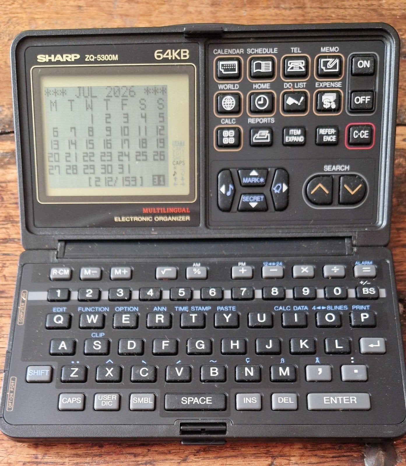 SHARP ZQ-5300 ORGANIZER, Ophalen, Computers en Rekenmachines
