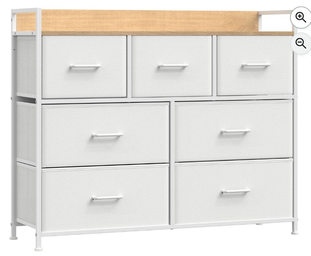 Ladekast met 7 stoffen lades en metalen frame, Huis en Inrichting, Ophalen, 5 laden of meer, Nieuw, 50 tot 100 cm