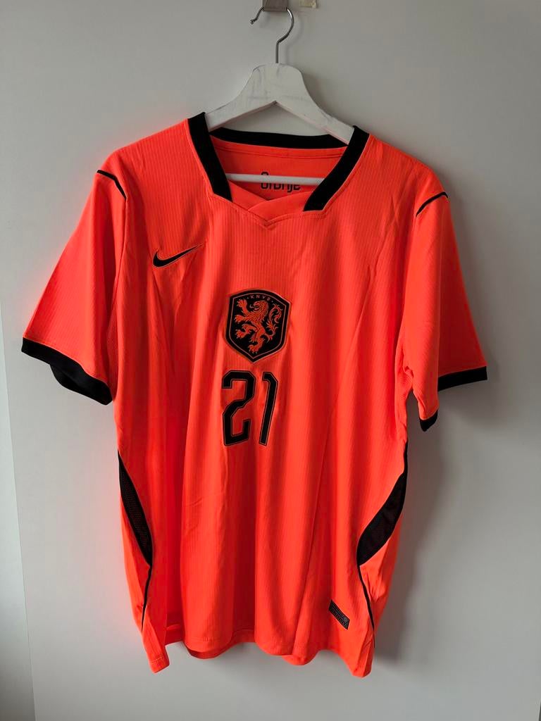 WK 2026 Nederland Thuisshirt - Frenkie de Jong (Maat L), Maat L, Verzenden, Zo goed als nieuw, Shirt
