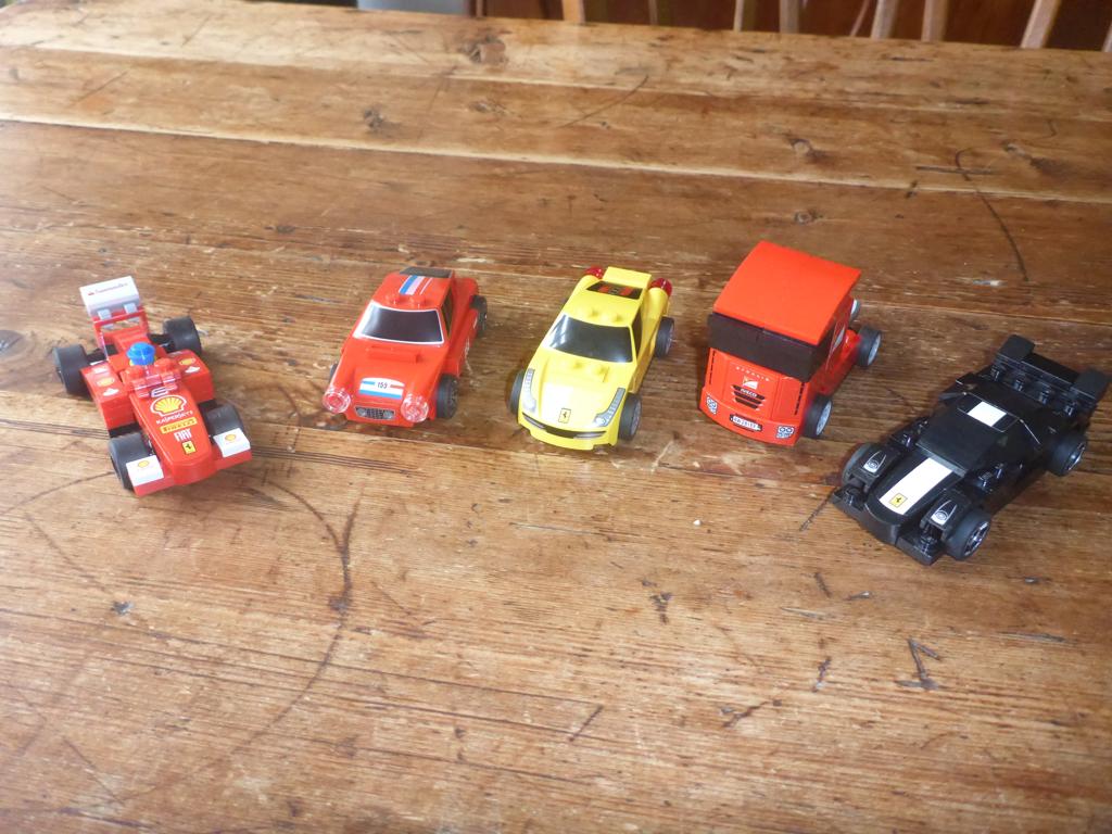 Lego Shell Ferrari uit 2012 – 5 sets, Overige thema's, Compleet, Lego, Ophalen of Verzenden