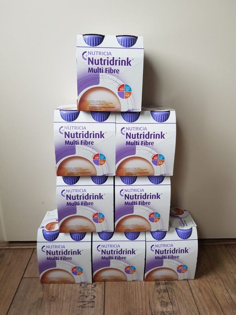 Nutridrink fiber chocolade 32 stuks, Ophalen of Verzenden