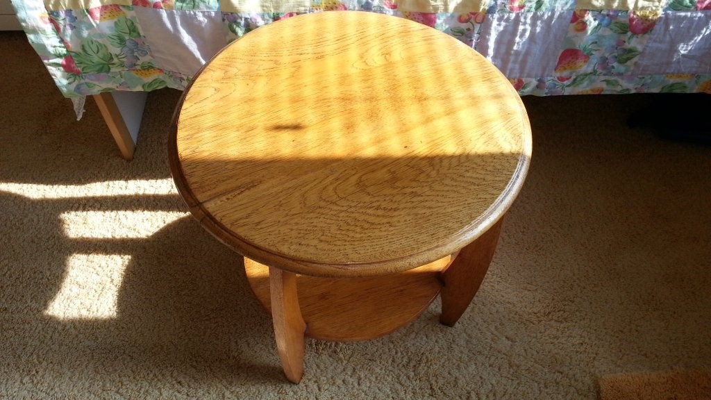 ART DECO Amsterdamse School ronde bijzettafel plantentafel, Ophalen