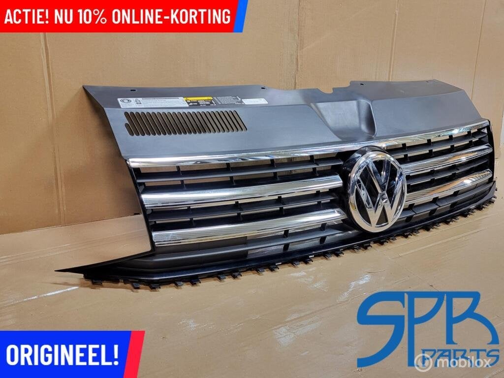 VW TRANSPORTER T6 MULTIVAN GRILLE BULLI GRILL CHROOM ORIGINE, Gebruikt, VOLKSWAGEN, Volkswagen, Ophalen of Verzenden