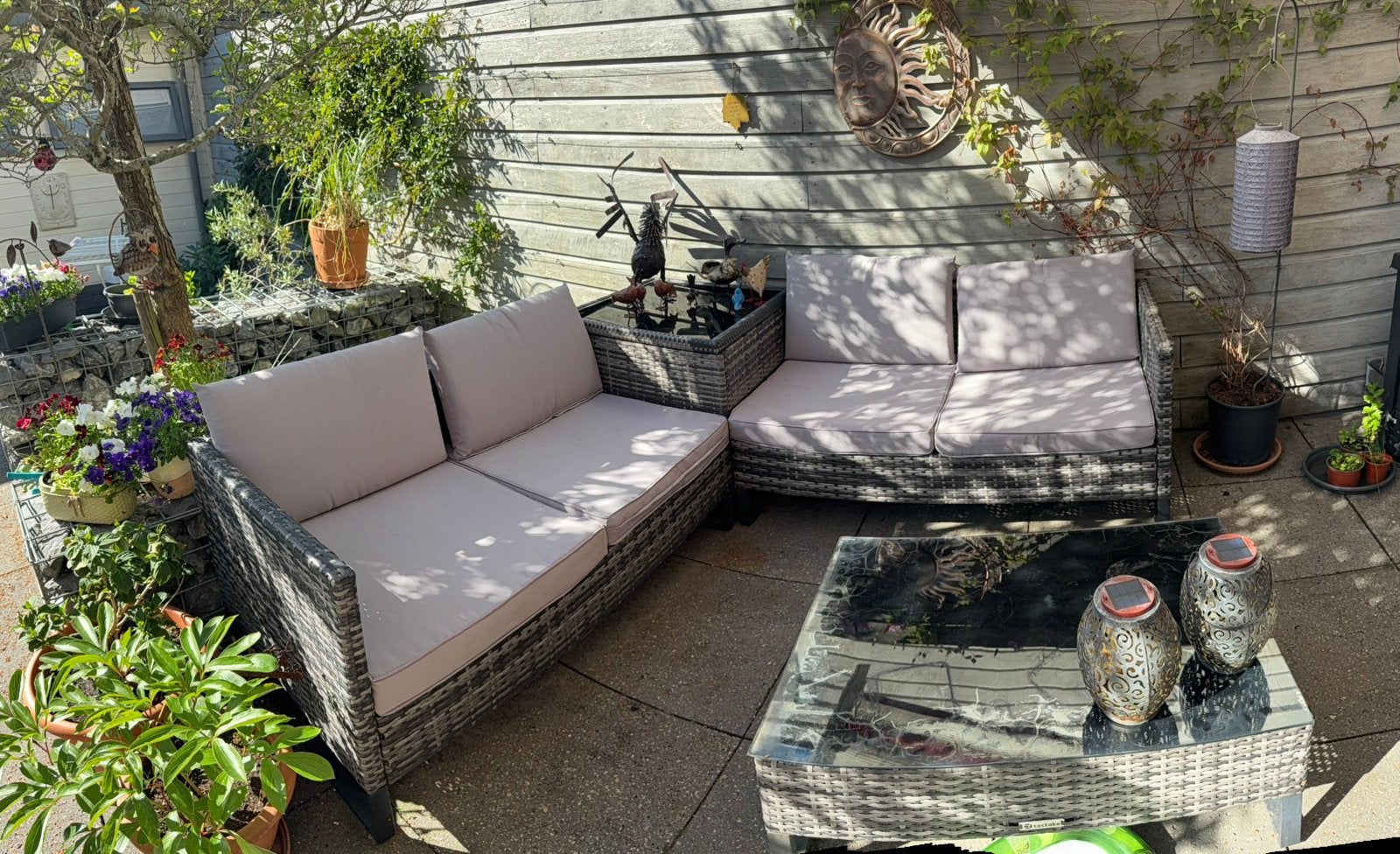 Mooi tuinset, Tuin en Terras, Tuinbanken, Ophalen of Verzenden, Gebruikt, Rotan