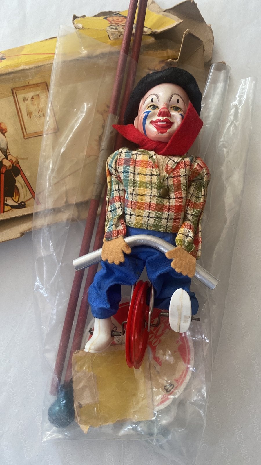 Western Germany Clown, Vintage, Speelgoed, Antiek en Kunst, Ophalen