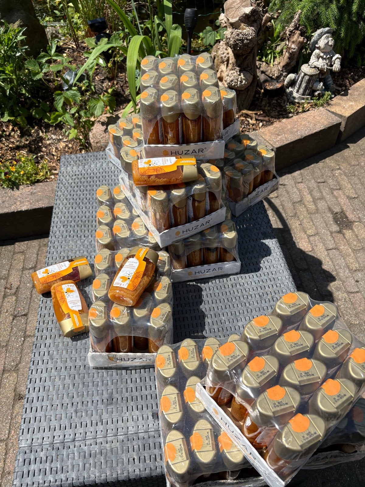 Huzar Bloemenhoning - 250g flessen veel honing te koop, Diversen, Levensmiddelen, Ophalen