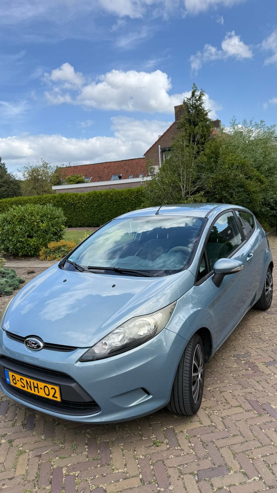 Ford Fiësta 1.25 60KW 3DR 2009 Grijs, Auto's, Voorwielaandrijving, 600 kg, Blauw, Handgeschakeld