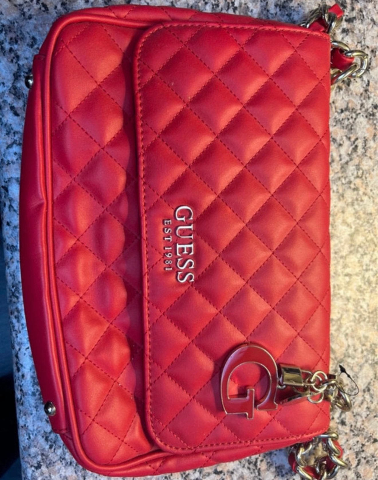 Dames tas guess, Ophalen of Verzenden, Nieuw, Rood, Schoudertasje