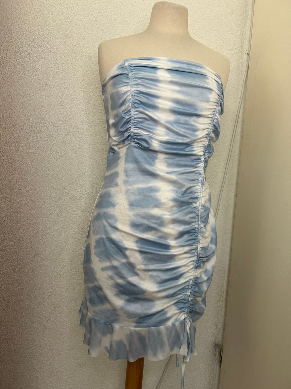 Dames bandeau jurkje | Shein | maat XL | als nieuw, Kleding | Dames, Jurken, Blauw, Maat 46/48 (XL) of groter, Ophalen of Verzenden