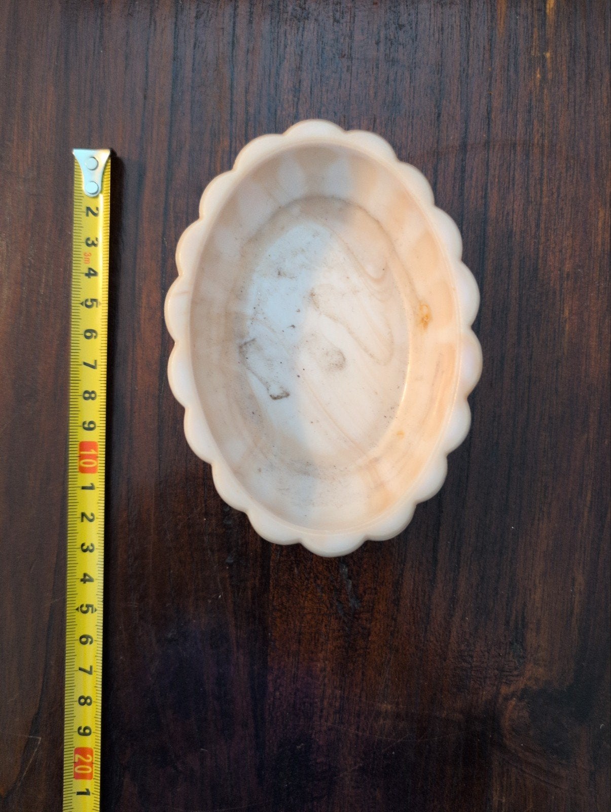 Decoratieve marmeren schaal - Roze/beige, Ophalen of Verzenden