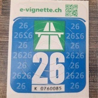 Autobaanvignet, met kopie van de aankoopbon, Tickets en Kaartjes, Autovignetten, Eén persoon
