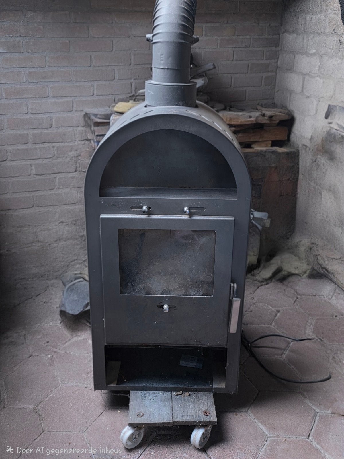 Houtkachel t.e.a.b, Huis en Inrichting, Kachels, Ophalen, Gebruikt, Hout, Houtkachel