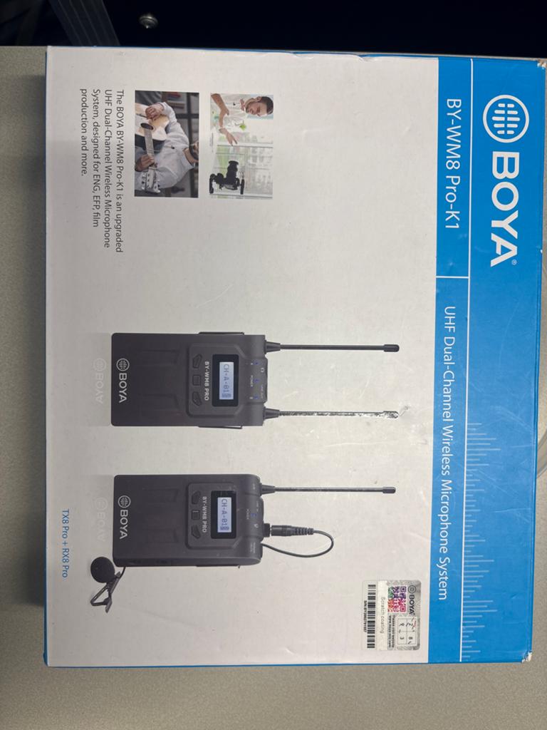 BOYA BY-WM8 Pro-K1 UHF Draadloos Microfoonsysteem, Ophalen of Verzenden, Zo goed als nieuw