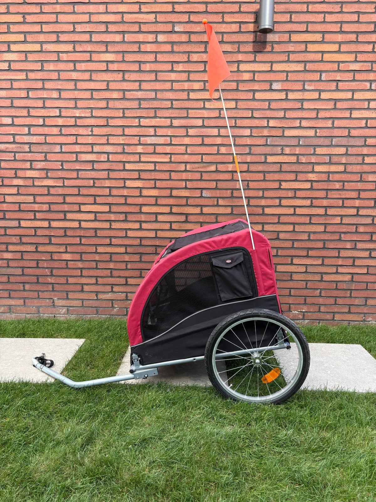 Hondenfietskar met kussen en 3 bevestigingsbeugels, Fietsen en Brommers, Gebruikt, Opvouwbaar, 20 tot 40 kg, Ophalen of Verzenden
