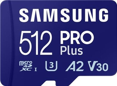 Samsung 512gb PRO Plus SD kaart, SDXC, Videocamera, Ophalen of Verzenden, Zo goed als nieuw