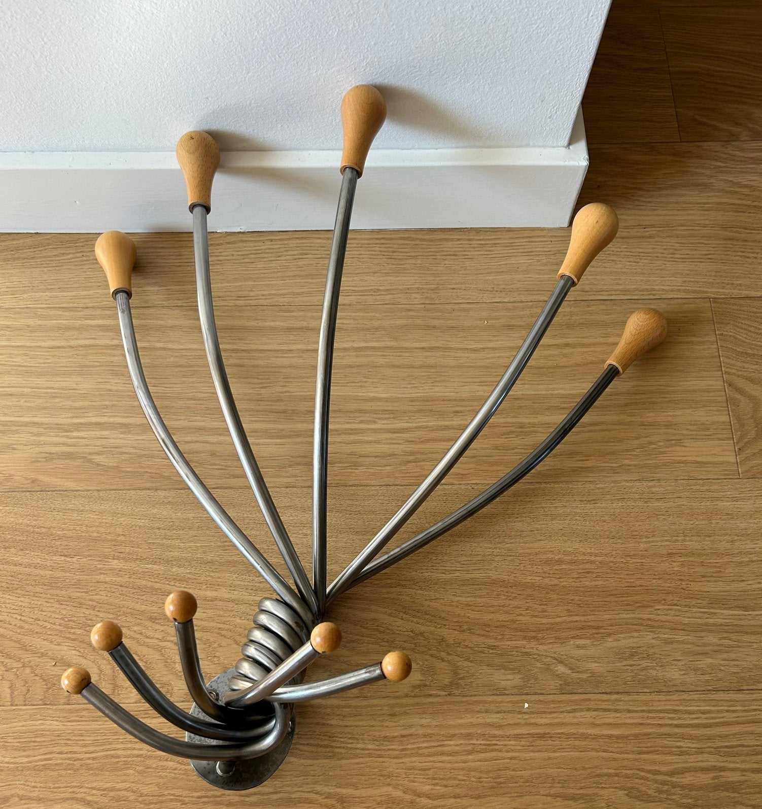 Zanotta 'Octopus' Design Wandkapstok | Postmodern 1991, Wandkapstok, Gebruikt, Ophalen of Verzenden, Minder dan 100 cm