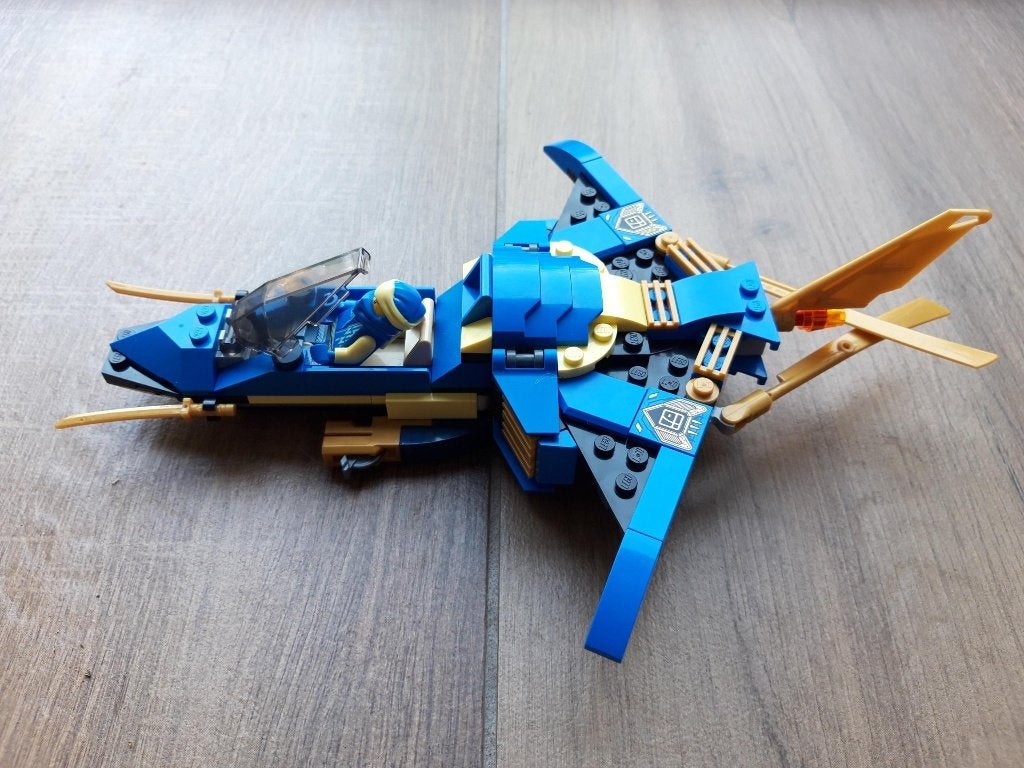LEGO Ninjago - Jay's Bliksemstraaljager 71784, Ophalen, Compleet, Lego, Zo goed als nieuw