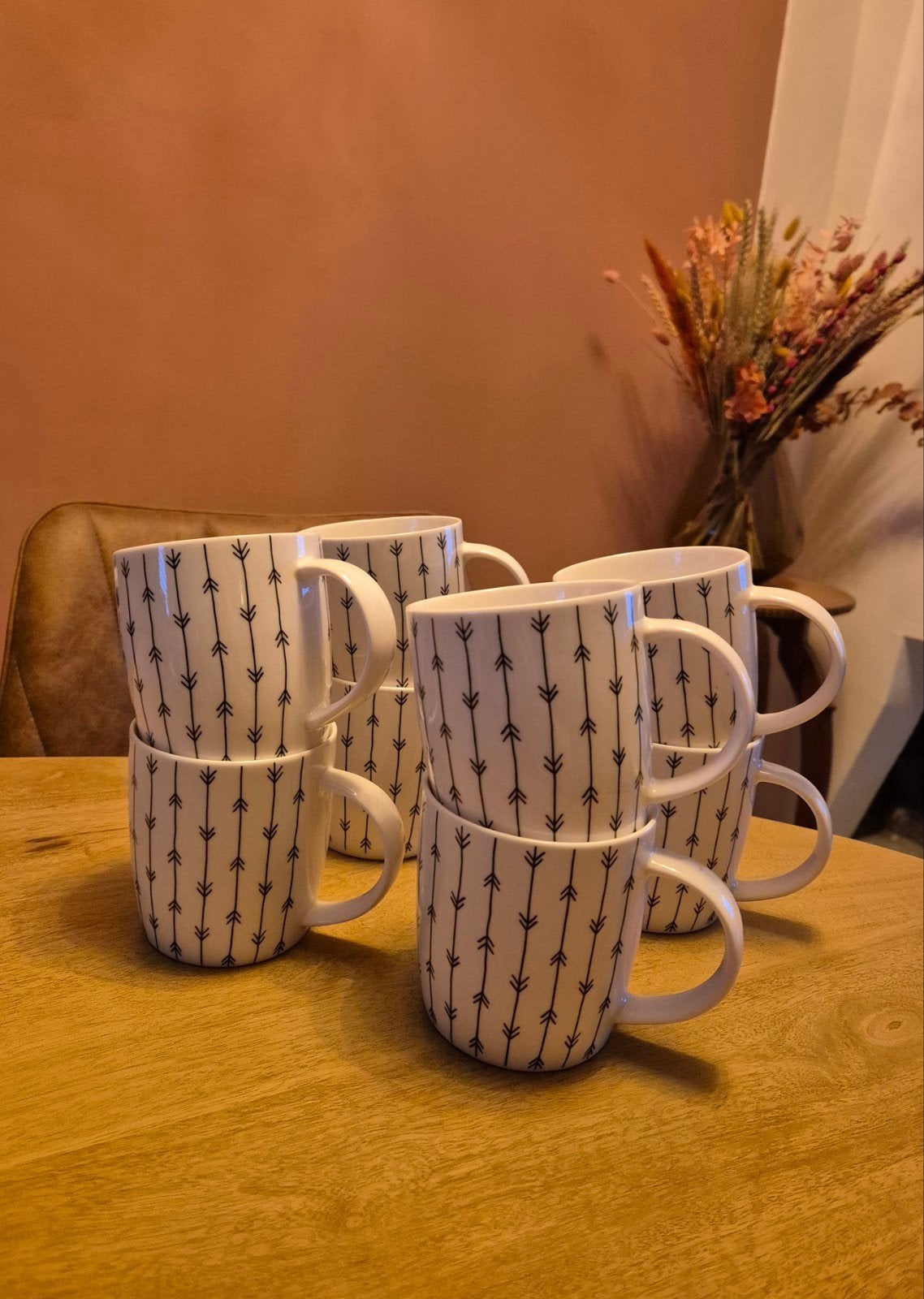 Set van 8 Kasitoo by Xenos mokken , porselein, Overige merken, Zo goed als nieuw, Modern, Porselein