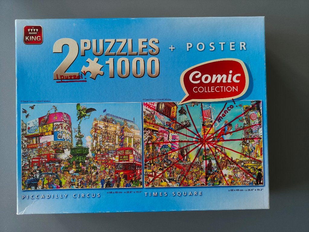 King Piccadilly Circus, Ophalen of Verzenden, 500 t/m 1500 stukjes, Gebruikt, Legpuzzel
