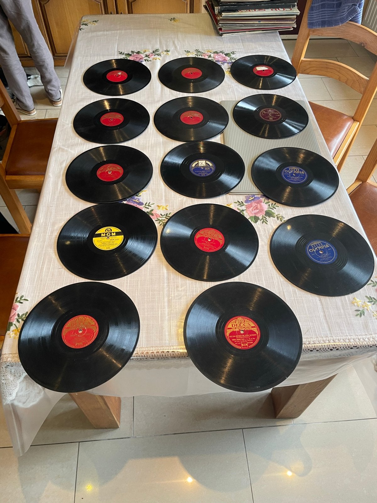 Collectie 78 toeren platen - diverse artiesten en genres, Ophalen of Verzenden, Gebruikt, 10 inch