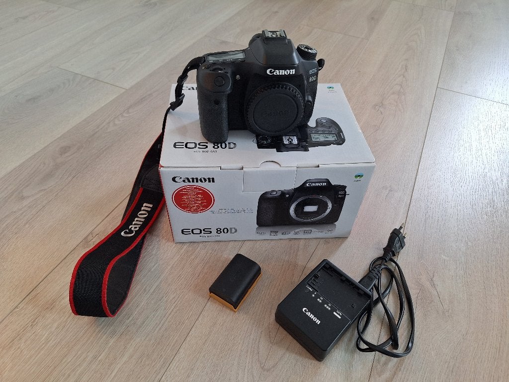 Canon EOS 80D body, Audio, Tv en Foto, Fotocamera's Digitaal, Gebruikt, Spiegelreflex, Canon, Geen optische zoom, Handmatige focus